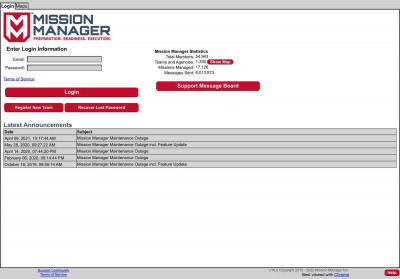 Mission Manager Mission Manager