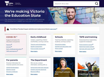 Department of Education and Training Victoria Department of Education and Training Victoria