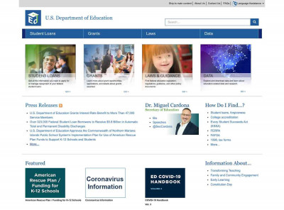 US Department of Education: Home US Department of Education: Home