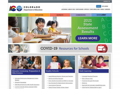 Colorado Department of Education Home Page | CDE Colorado Department of Education Home Page | CDE