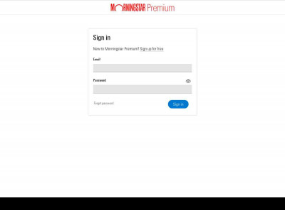 Morningstar Premium: Login Morningstar Premium: Login