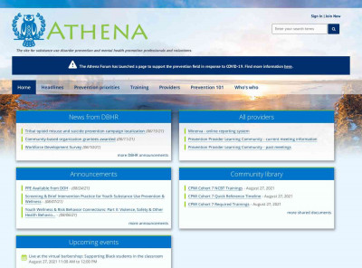 Training Calendar - | The Athena Forum Training Calendar - | The Athena Forum