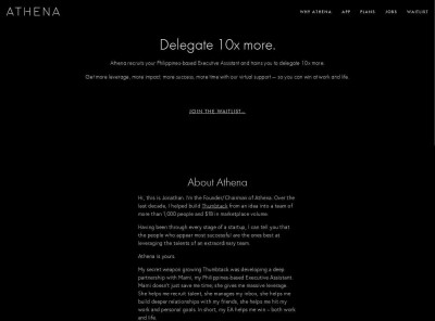 Vision — Executive Assistant | ATHENA Vision — Executive Assistant | ATHENA