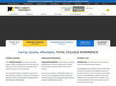 West Liberty University: Affordable Public College Near ... West Liberty University: Affordable Public College Near ...