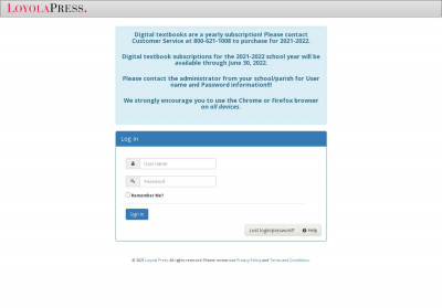 Login | Loyola Press Login | Loyola Press