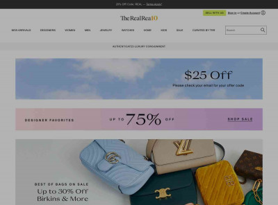 New Members Get a $25 Credit - The RealReal New Members Get a $25 Credit - The RealReal