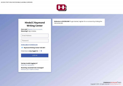 Register for a New Account - HindsCC Raymond Writing Center Register for a New Account - HindsCC Raymond Writing Center