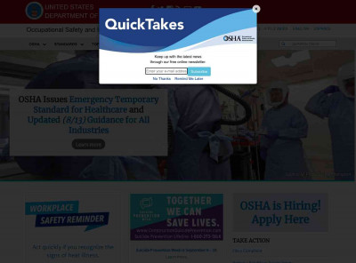Home | Occupational Safety and Health Administration Home | Occupational Safety and Health Administration