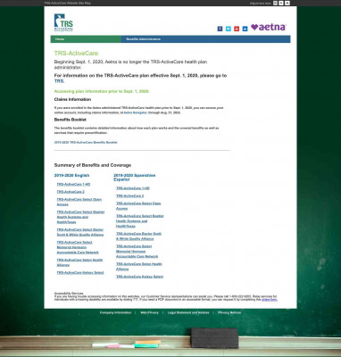 Teacher's Retirement System of Texas :: Aetna Navigator Teacher's Retirement System of Texas :: Aetna Navigator