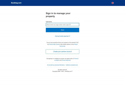 Sign in to manage your property - Booking.com Extranet Sign in to manage your property - Booking.com Extranet