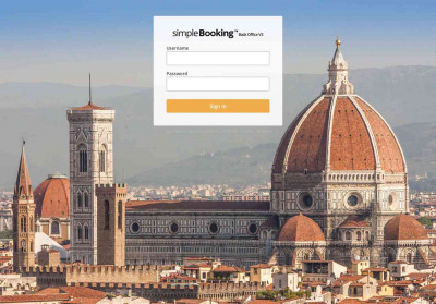 Simple Booking BackOffice: Log in Simple Booking BackOffice: Log in