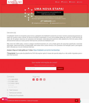Login - Kabbalah Centre Brasil Login - Kabbalah Centre Brasil