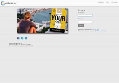 Log In - Global Cash Card Log In - Global Cash Card