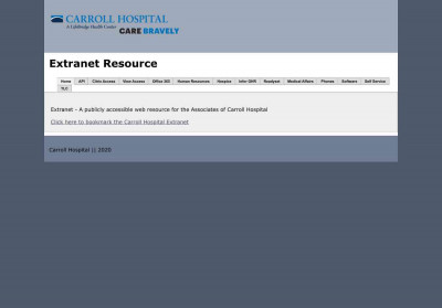 Introduction to Training Guide - Carroll Hospital Center Extranet Introduction to Training Guide - Carroll Hospital Center Extranet