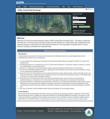 Log In | Central Data Exchange | US EPA Log In | Central Data Exchange | US EPA
