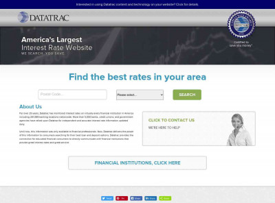 Datatrac - America's Largest Interest Rate Website Datatrac - America's Largest Interest Rate Website