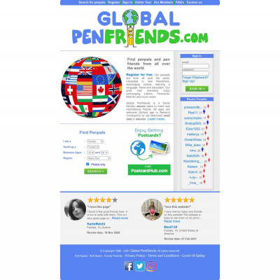 Global Penfriends - Find online friends, Snail mail penpal Global Penfriends - Find online friends, Snail mail penpal