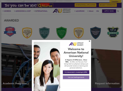 American National University: Homepage American National University: Homepage