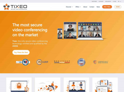 Video conferencing security and confidentiality by Tixeo Video conferencing security and confidentiality by Tixeo