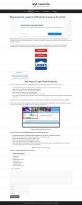 MyLowesLife Login to Official My Lowe's Life Portal ... MyLowesLife Login to Official My Lowe's Life Portal ...