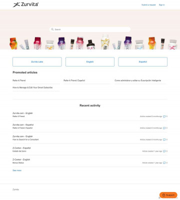 Z-Center - English - Zurvita - Zendesk Z-Center - English - Zurvita - Zendesk