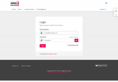 Site5: Login Site5: Login