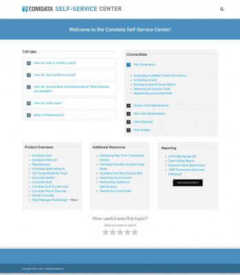 Logging into iConnectData - Comdata Self-Service Center Logging into iConnectData - Comdata Self-Service Center