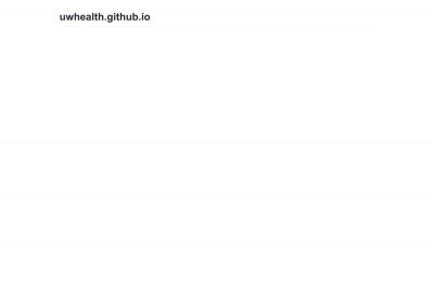 UW Health Browser Tab v2 - GitHub Pages UW Health Browser Tab v2 - GitHub Pages