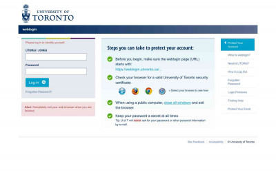 weblogin | University of Toronto weblogin | University of Toronto