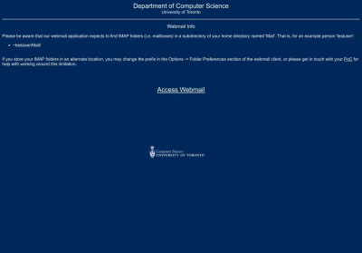 Computer Science Webmail - University of Toronto Computer Science Webmail - University of Toronto