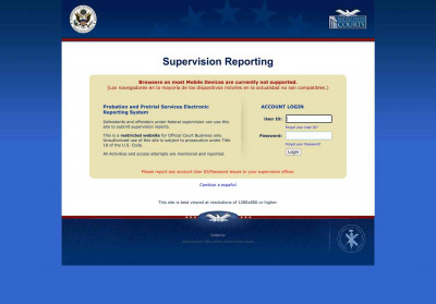 Monthly Supervision Reporting - Login Monthly Supervision Reporting - Login