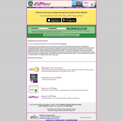 Toll By Plate - EZ Pass Toll By Plate - EZ Pass