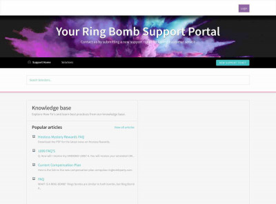 Your Ring Bomb Support Portal Your Ring Bomb Support Portal