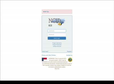 NCID Login NCID Login