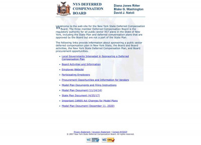 New York State Deferred Compensation Board New York State Deferred Compensation Board