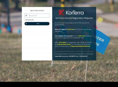 KorTerra Login (KP-WEB21) KorTerra Login (KP-WEB21)