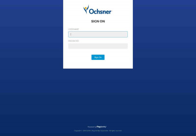Ochsner Health System: Sign On Ochsner Health System: Sign On