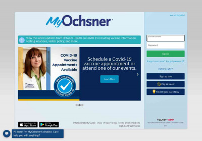 MyOchsner - Login Page - Ochsner Health MyOchsner - Login Page - Ochsner Health