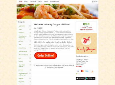 Chinese - Lucky Dragon - Milford in CT | Login Chinese - Lucky Dragon - Milford in CT | Login