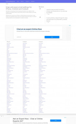 Android - PeoplePC mail setup | Email settings Android - PeoplePC mail setup | Email settings
