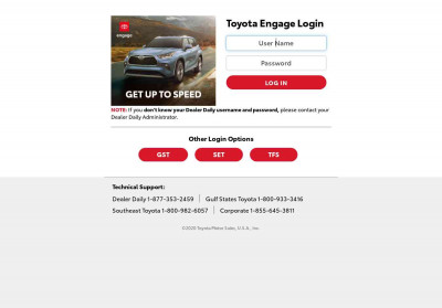 Toyota Engage Login - ForgeRock Access Management Toyota Engage Login - ForgeRock Access Management