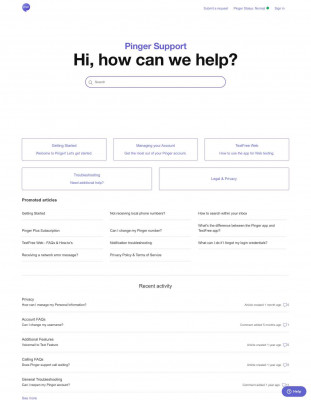 Pinger help - Zendesk Pinger help - Zendesk