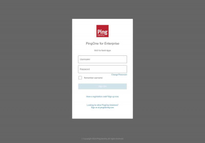 PingOne - Login PingOne - Login
