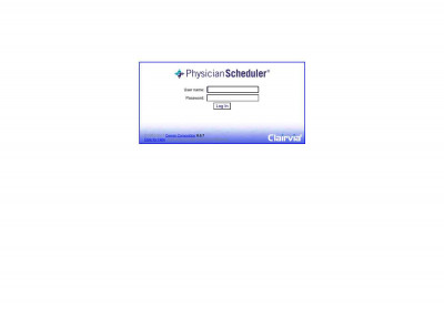 Physician Scheduler Web - Login Physician Scheduler Web - Login