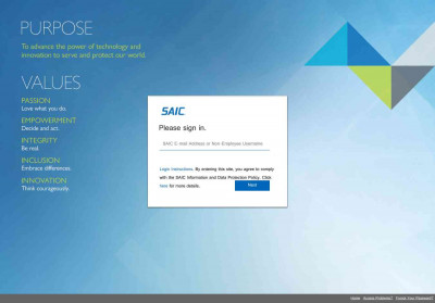 Sign In - SAIC Sign In - SAIC