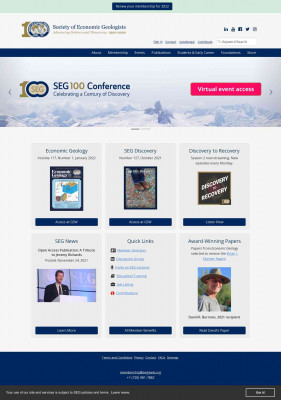 Society of Economic Geologists (SEG) Society of Economic Geologists (SEG)