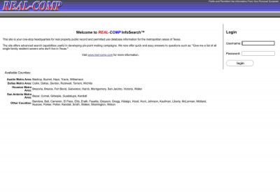 REAL-COMP InfoSearch REAL-COMP InfoSearch