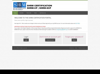 Welcome to the SHRM Certification Portal Welcome to the SHRM Certification Portal
