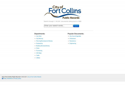 Telelanguage - City of Fort Collins Public Records Telelanguage - City of Fort Collins Public Records