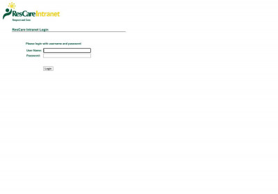 ResCare Intranet Login ResCare Intranet Login